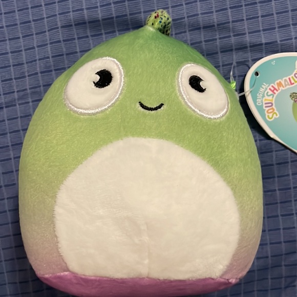Squishmallow Denton the‎ chameleon ombré and sparkly 8” NWT - Picture 3 of 4